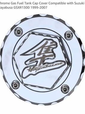 New Suzuki Hayabusa 99-07 Chrome Fuel Tank Cap Cover assembly